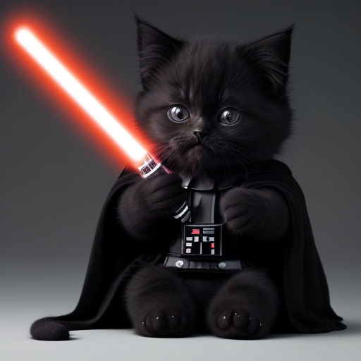 kitten darth vader