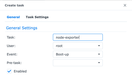screenhot - general tab